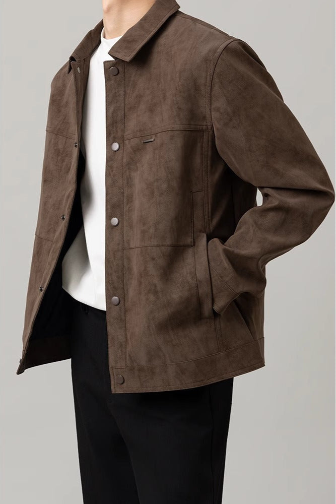 Men Winter Lightweight Short Jacket With Regular Sleeves